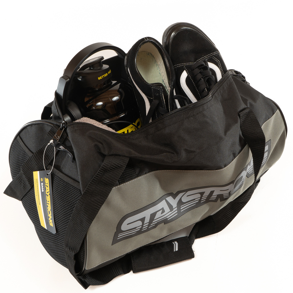 Staystrong Word Duffle Bag (Charcoal)