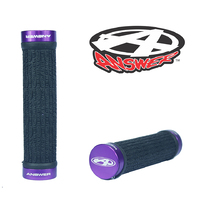 ANSWER Mini Lock-On Flangeless Grips 105mm (Purple)