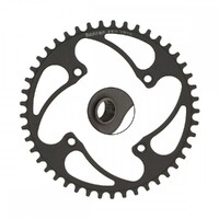 RENNEN 4 Bolt 104 Threaded Chainring (Decimal) (44.7 Black)