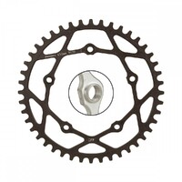 RENNEN 5 Bolt 110 Threaded 37T Chainring (Black)