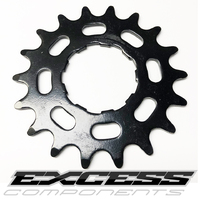 EXCESS Steel Cog 3/32" Shimano Comp. 18T (Black)