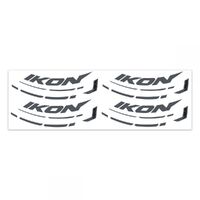 IKON Carbon Rim Sticker Kit 20" Non-Brake (Grey)